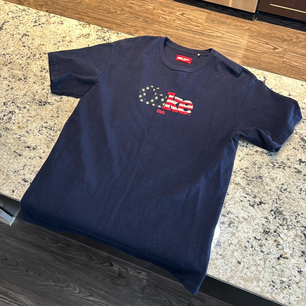 KITH Navy Coke Shirt (XL) Like New